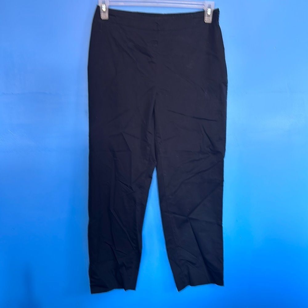 Talbots Classic Side Zip Pants Black Size 8 Women’s Dress Trousers Slacks